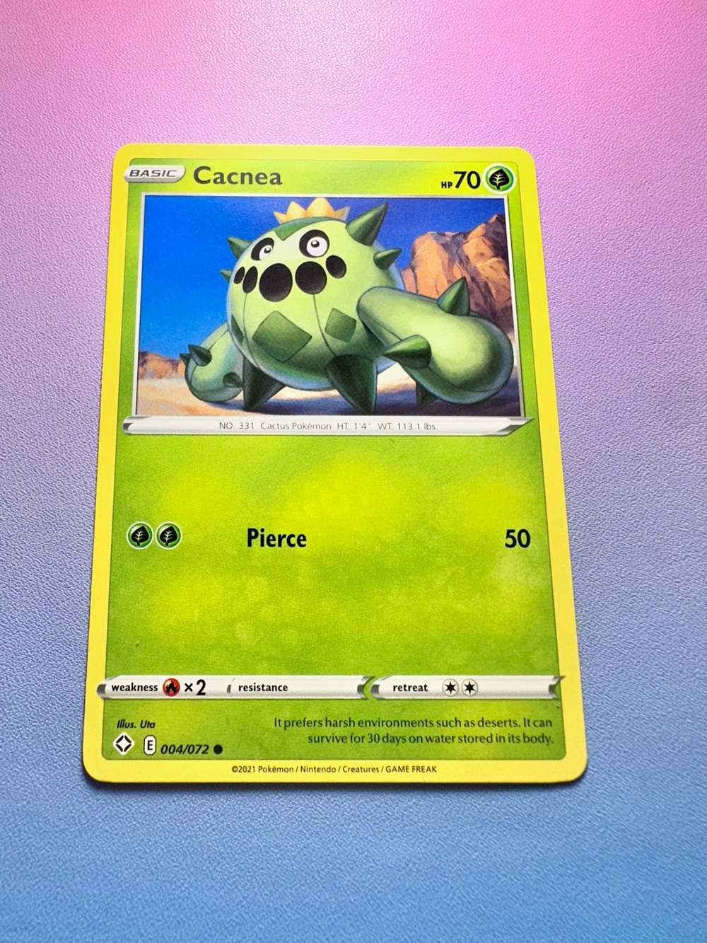 cacnea - 004/072 (common) — pokémon: shining fates